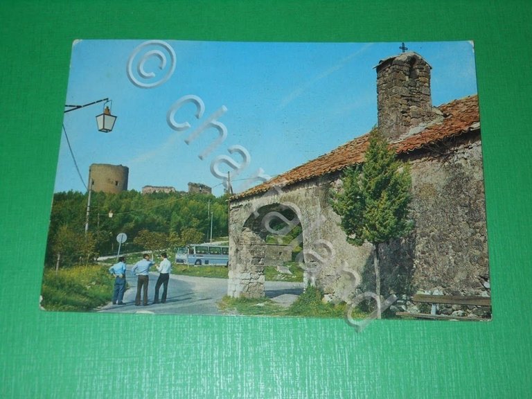 Cartolina Caserta Veccia - Chiesa di S. Rocco e Castello …