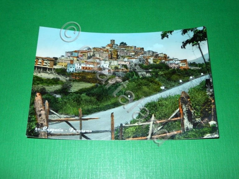 Cartolina Casperia - Panorama 1967