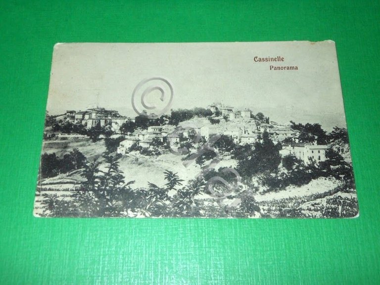 Cartolina Cassinelle ( Alessandria ) - Panorama 1912