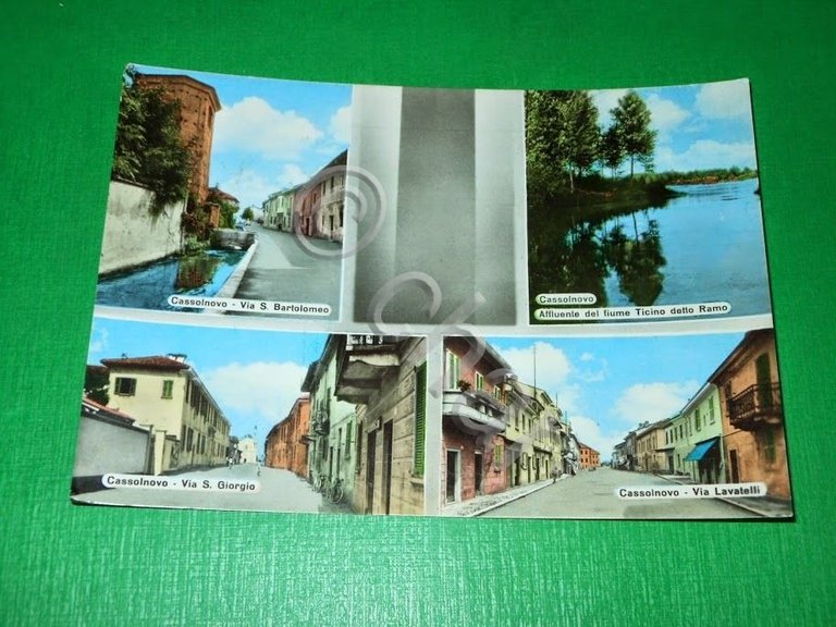 Cartolina Cassolnovo ( Pavia ) - Vedute diverse 1961