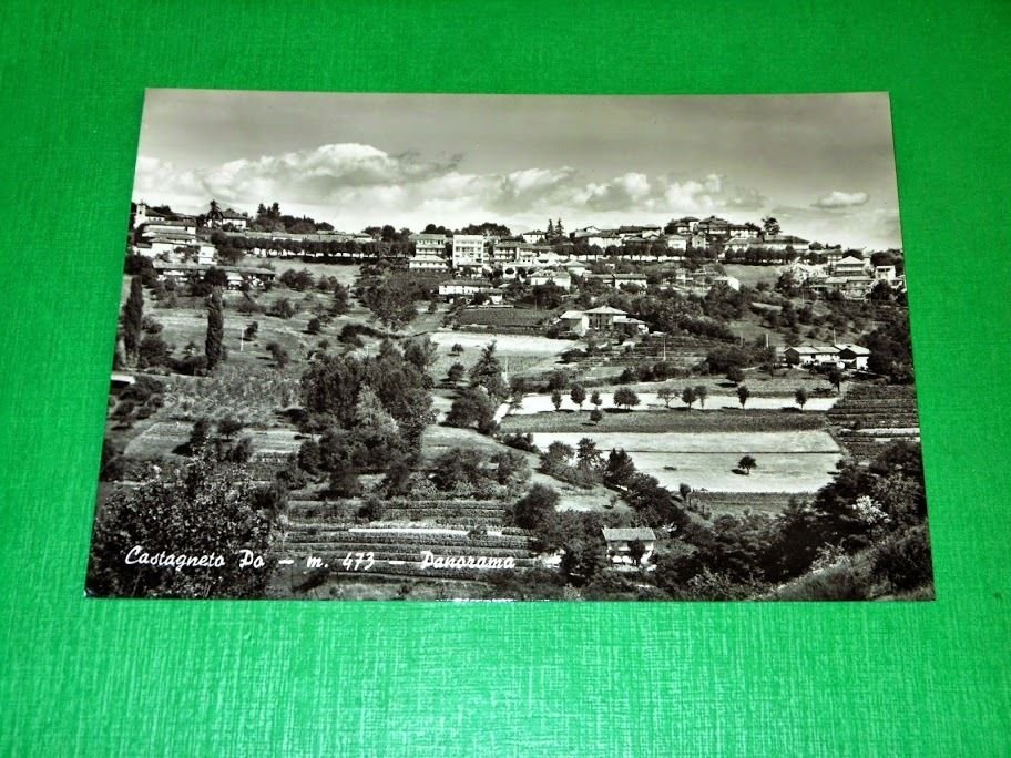 Cartolina Castagneto Po - Panorama 1969