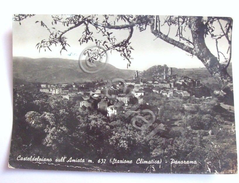 Cartolina Castel del Piano - Panorama 1957.