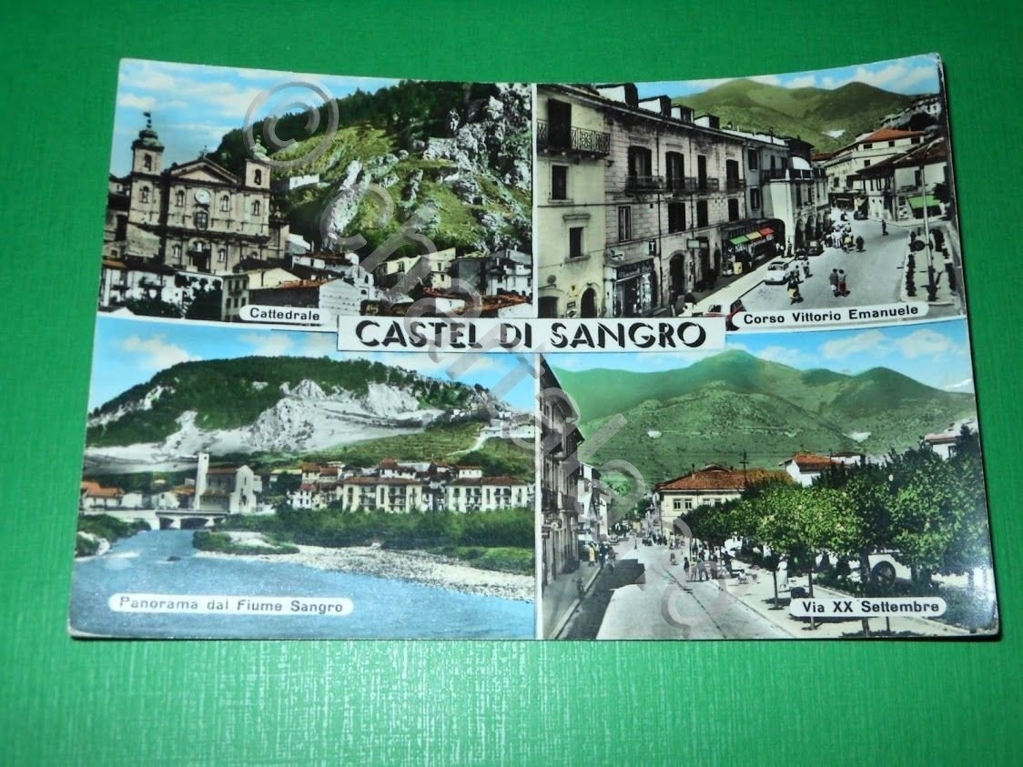 Cartolina Castel di Sangro - Vedute diverse - 1962.