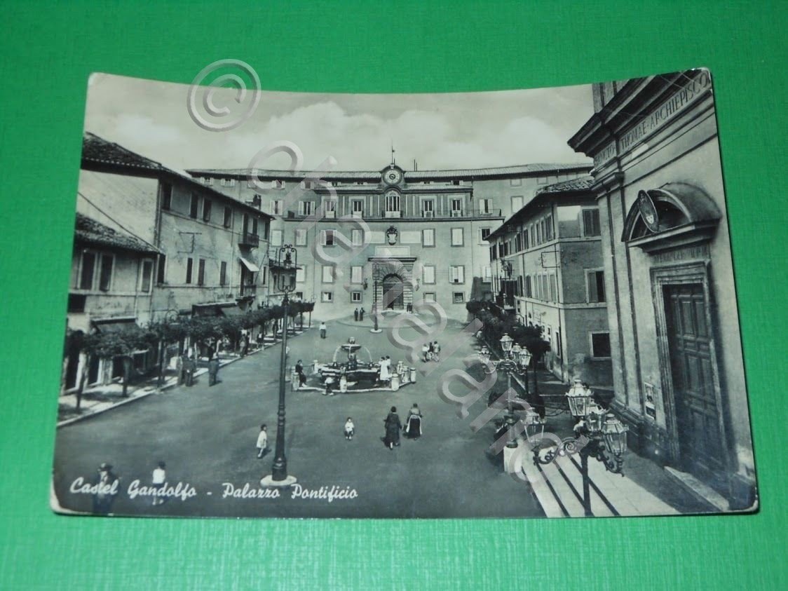 Cartolina Castel Gandolfo - Palazzo Pontificio 1954.