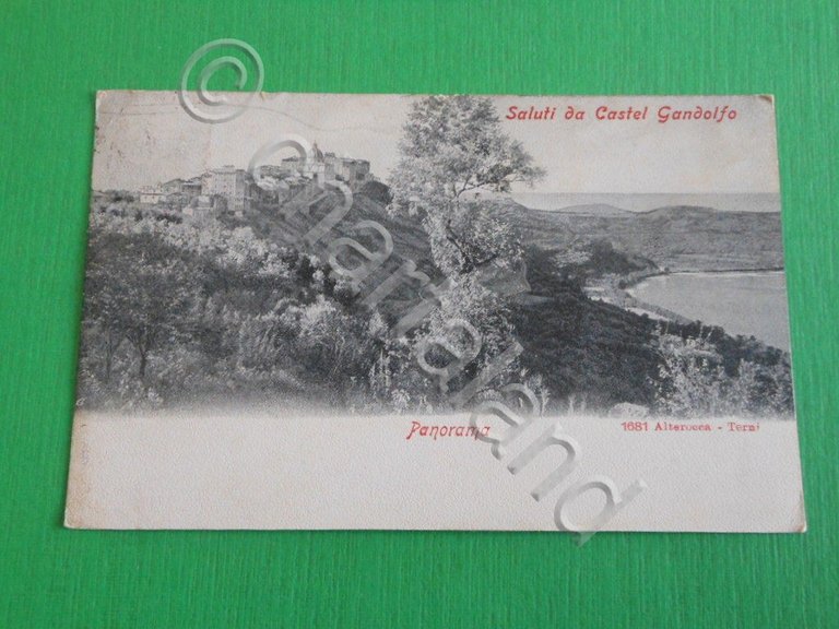 Cartolina Castel Gandolfo - Panorama 1901