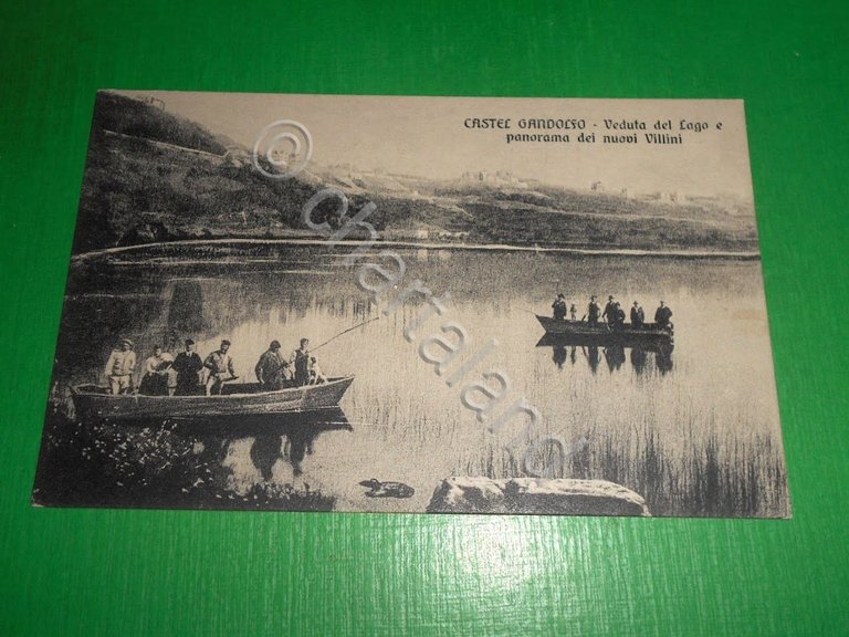 Cartolina Castel Gandolfo - Veduta del Lago e panorama dei …