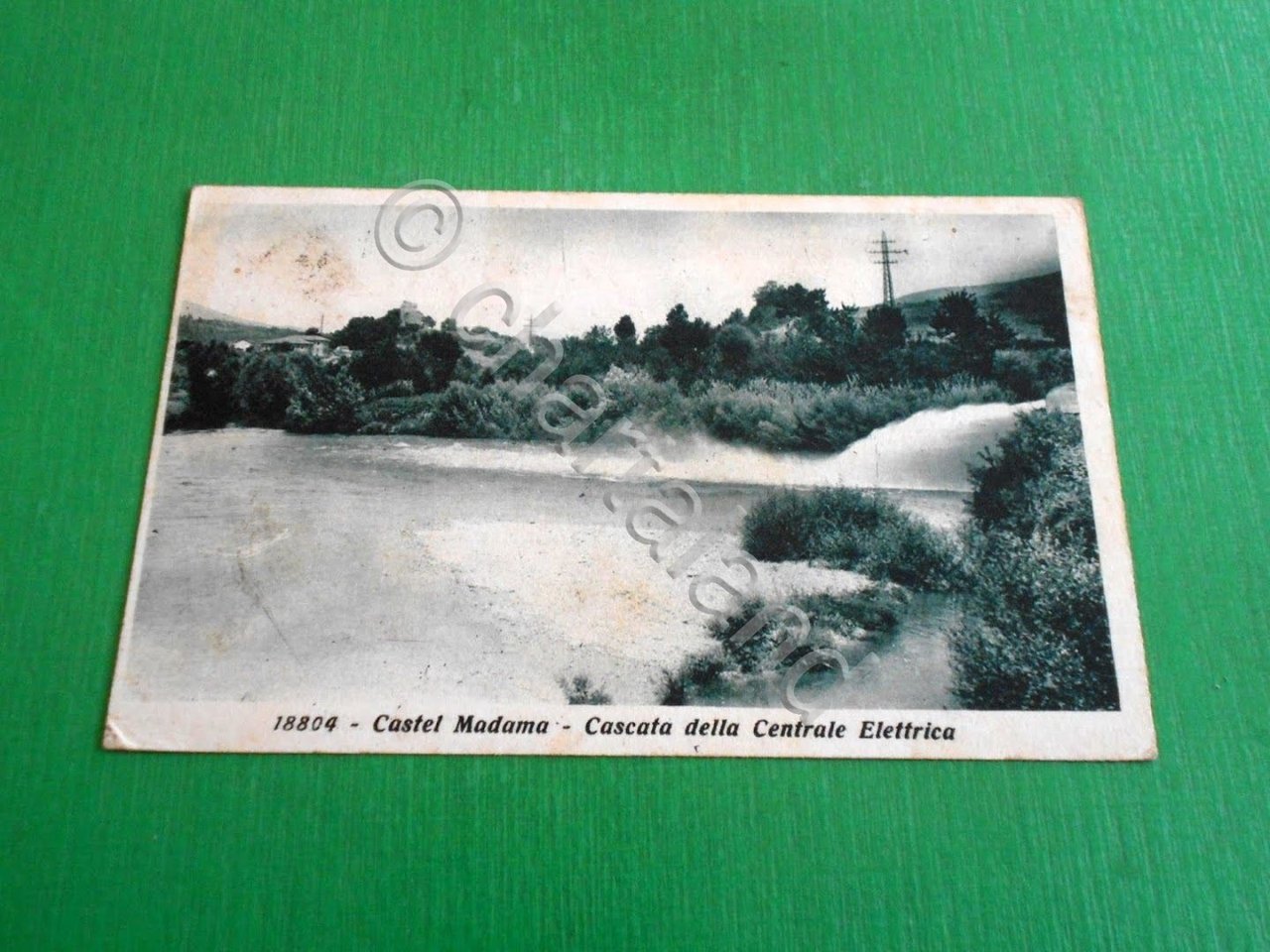 Cartolina Castel Madama - Cascata della Centrale Elettrica 1931