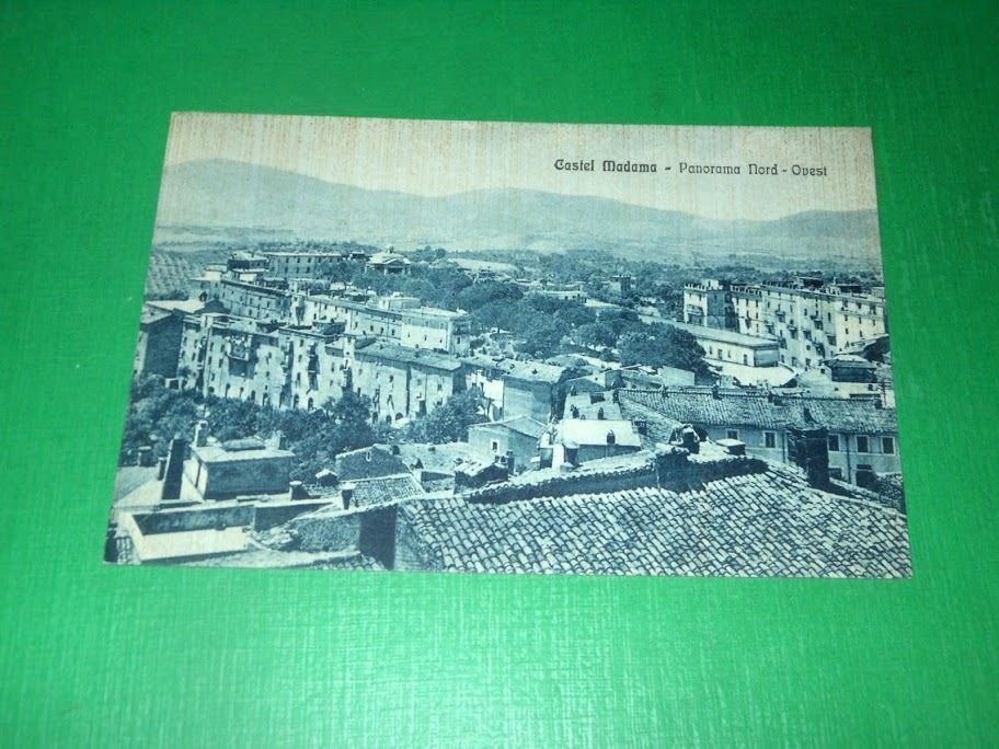Cartolina Castel Madama - Panorama Nord Ovest 1941.