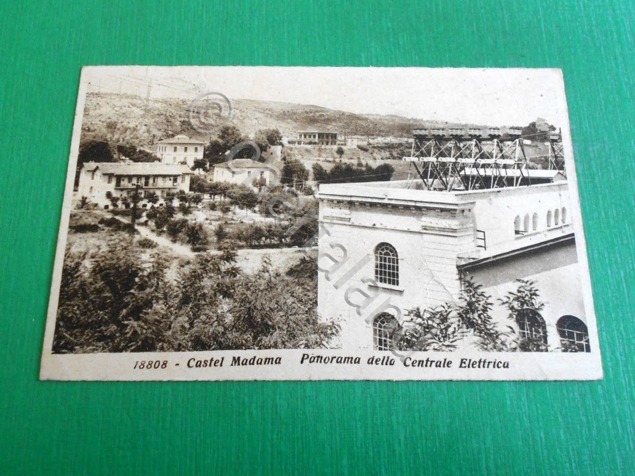 Cartolina Castel Madama ( Roma ) - Panorama della Centrale …