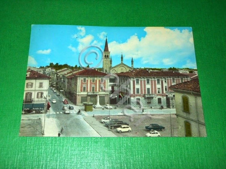 Cartolina Castel San Giovanni - Piazza XX Settembre