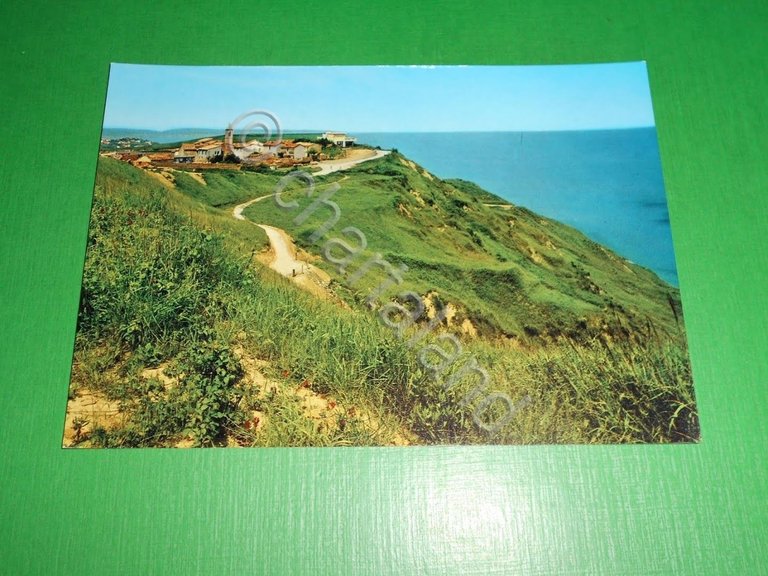 Cartolina Casteldimezzo ( Pesaro ) - Strada panoramica sul mare …