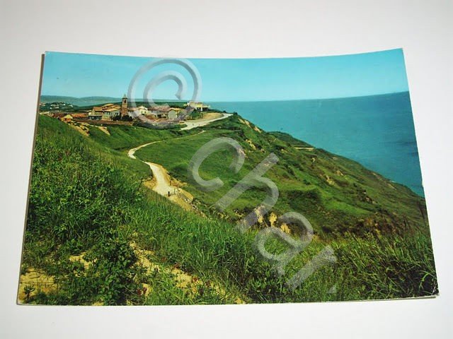 Cartolina Casteldimezzo ( Pesaro ) - Strada panoramica sul mare …