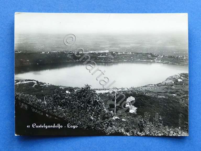 Cartolina Castelgandolfo - Lago - 1955 ca.