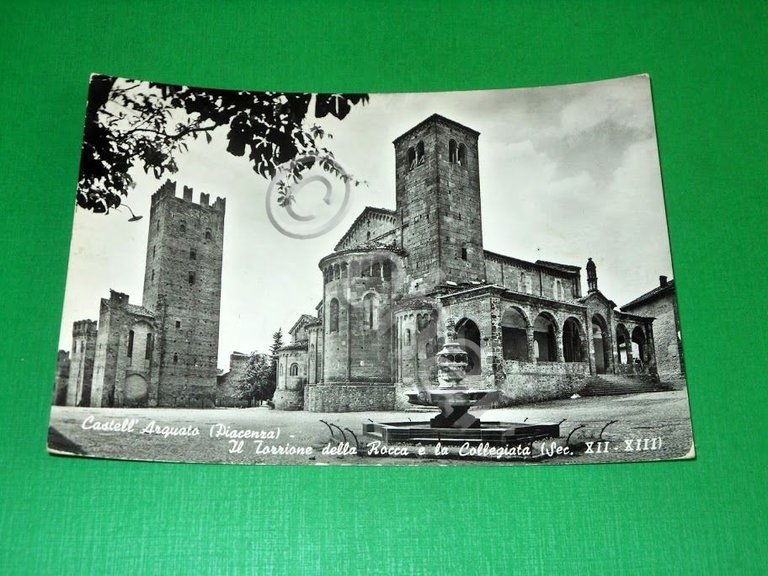 Cartolina Castell'Arquato ( Piacenza ) - Il Torrione della Rocca …