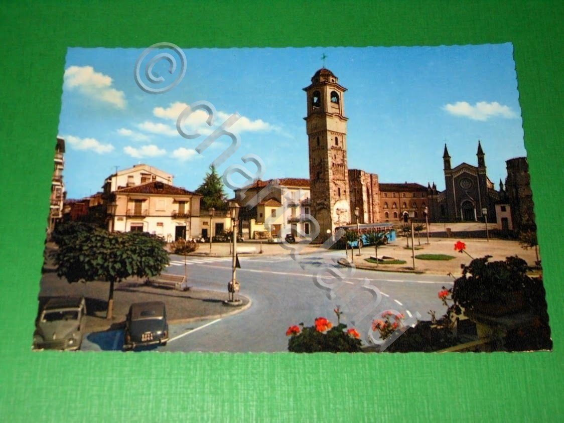 Cartolina Castellamonte - Campanile e Rotonda Antonelliana 1965 ca.