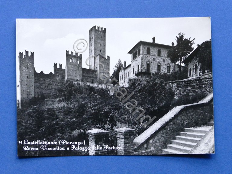 Cartolina Castellarquato - Rocca Viscontea e Palazzo della Pretura - …