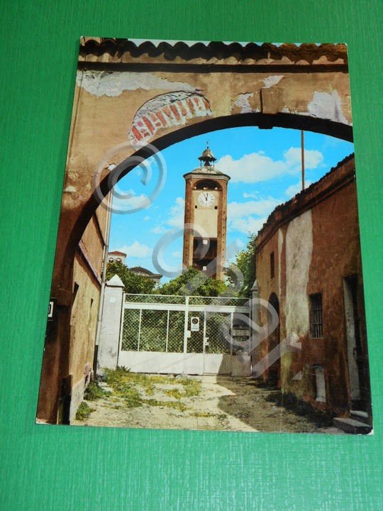 Cartolina Castellazzo Bormida - Torre dell' orologio 1965 ca