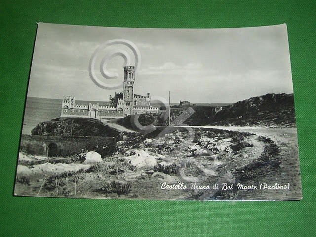 Cartolina Castello Bruno di Bel Monte ( Pachino ) 1955 …