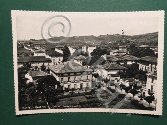 Cartolina Castello Calepio - Scorcio Panoramico - 1955