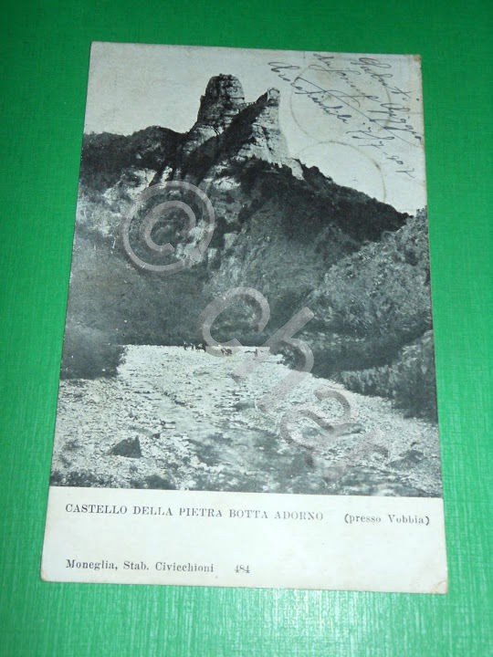 Cartolina Castello della Pietra Botta Adorno presso Vobbia ( Genova …