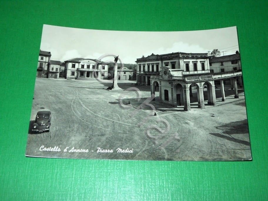 Cartolina Castello di Annone - Piazza Medici 1950 ca.