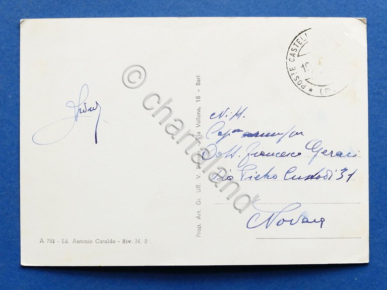 Cartolina Castelluccio Inferiore - Via Circonvallazione - 1960 ca..