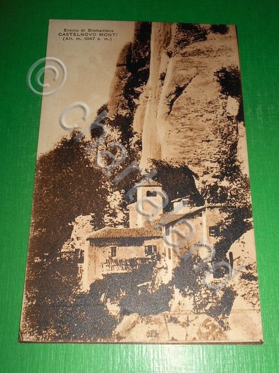 Cartolina Castelnovo ne' Monti - Eremo di Bismantova 1925 ca