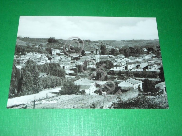 Cartolina Castelnuovo Belbo - Panorama da Ponente 1960 ca