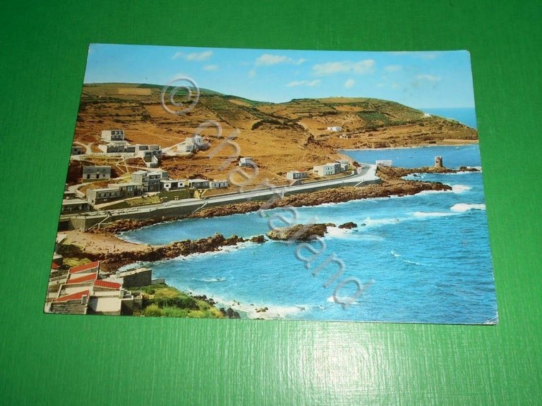 Cartolina Castelsardo - Scogliera e Lungomare 1969.
