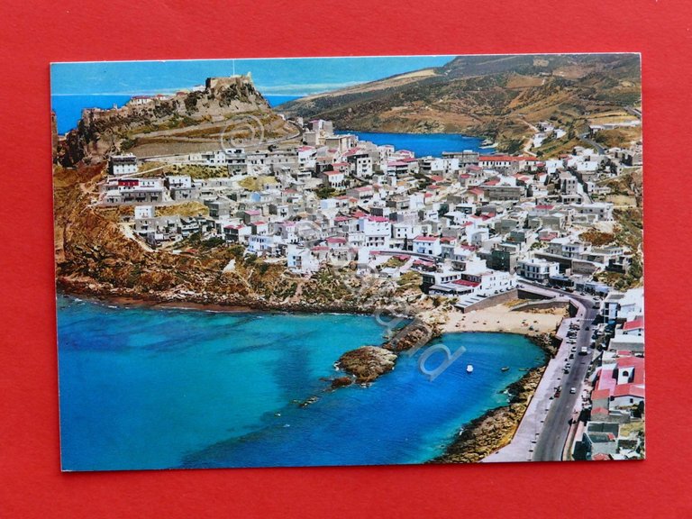 Cartolina Castelsardo - Veduta aerea - 1970 ca.