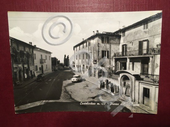 Cartolina Casteltodino - Piazza del Plebiscito - 1960 ca.