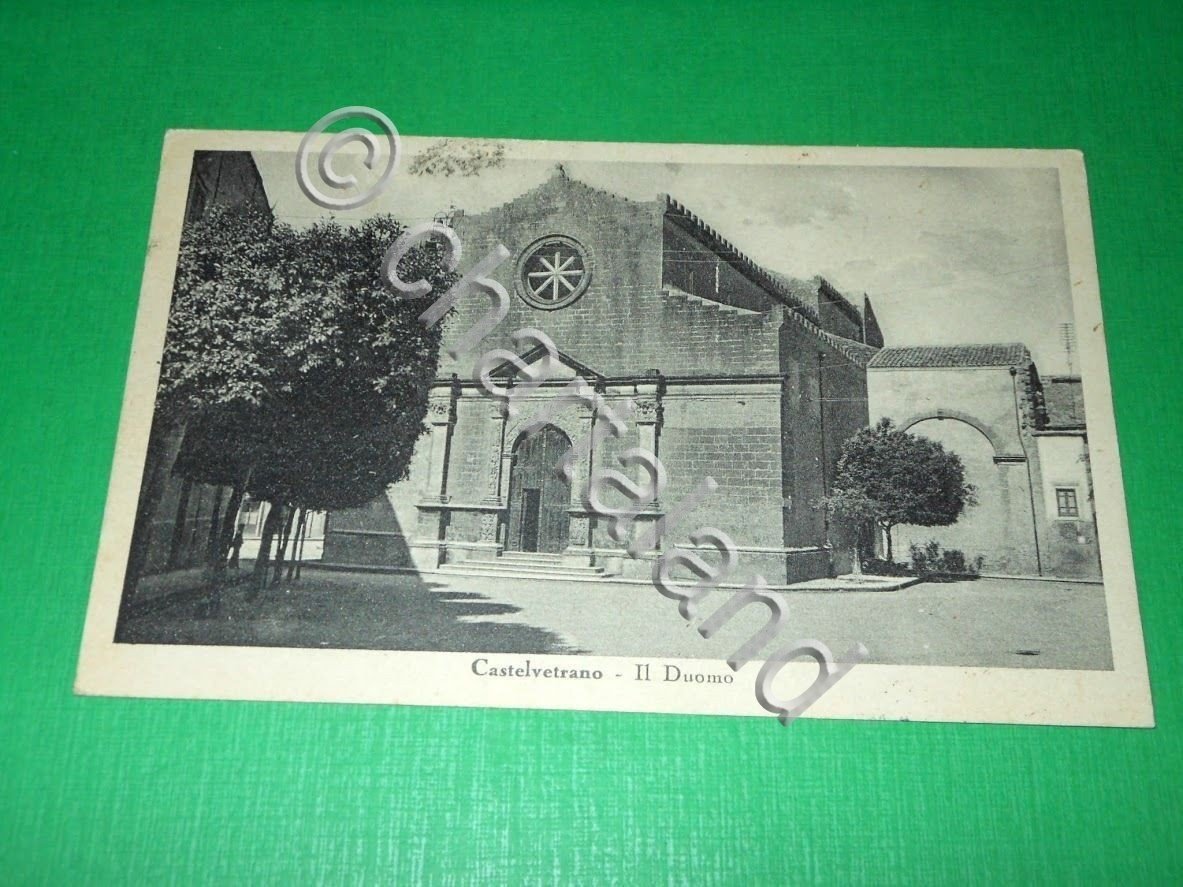 Cartolina Castelvetrano - Il Duomo 1942.