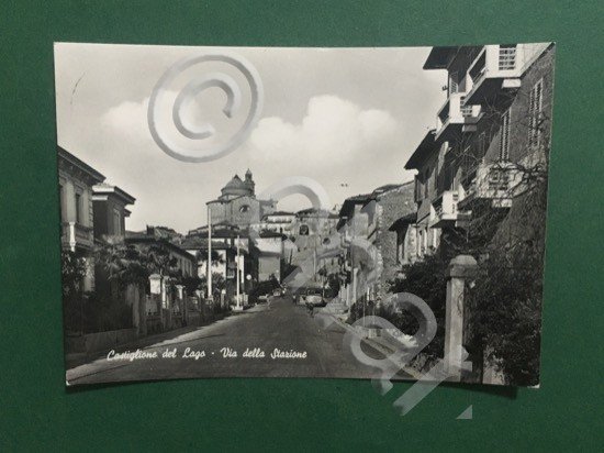 Cartolina Castiglione del Lago - Via della Stazione - 1969