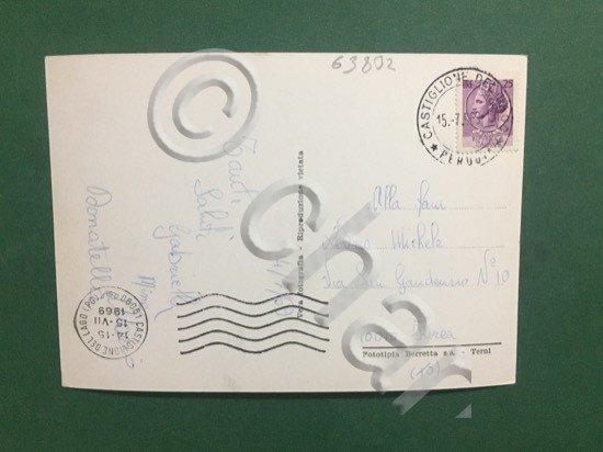 Cartolina Castiglione del Lago - Via della Stazione - 1969