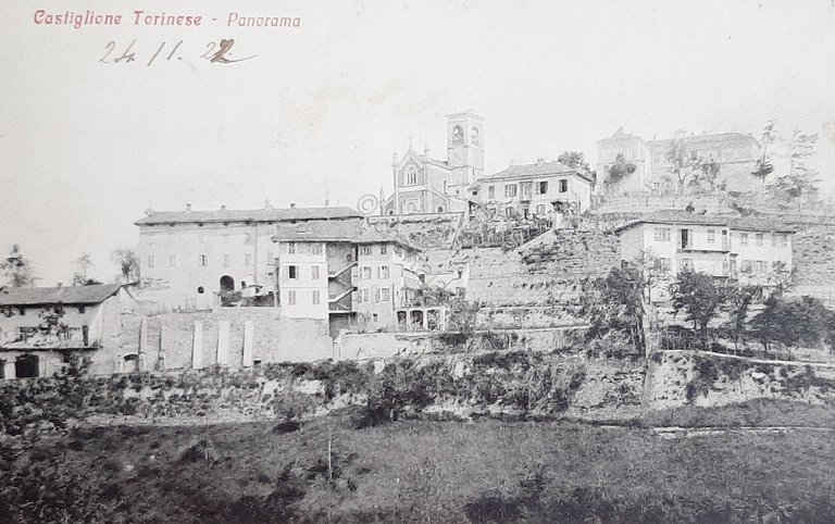 Cartolina Castiglione Torinese - Panorama - 1922
