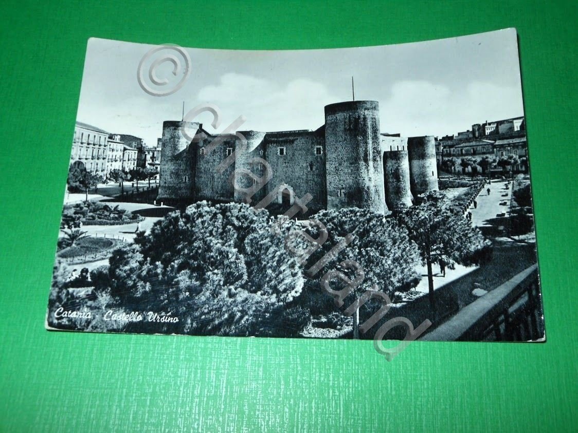 Cartolina Catania - Castello Ursino 1955 ca.