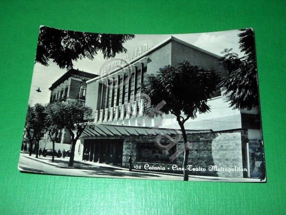 Cartolina Catania - Cine Teatro Metropolitan 1957.