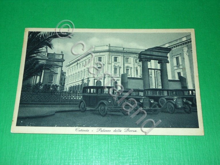 Cartolina Catania - Palazzo della Borsa 1937