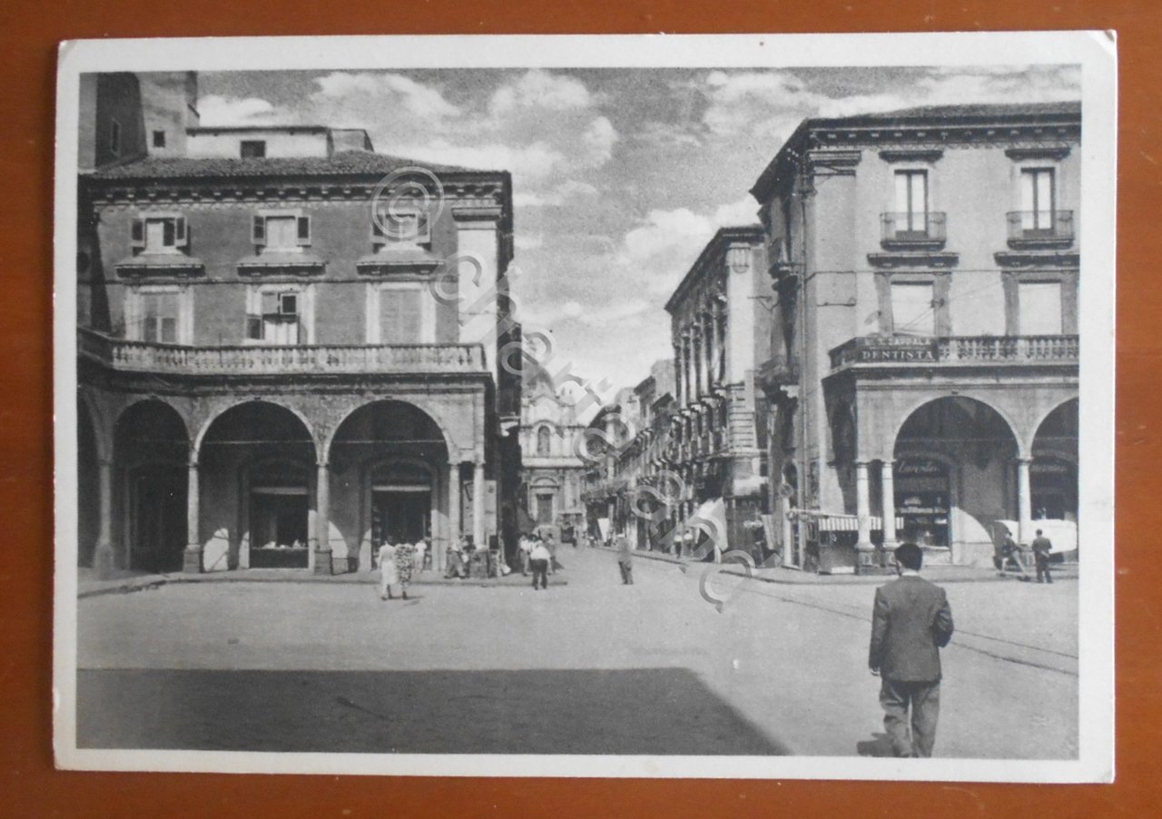 Cartolina Catania - Piazza Mazzini - 1950 ca. | Immagine principale