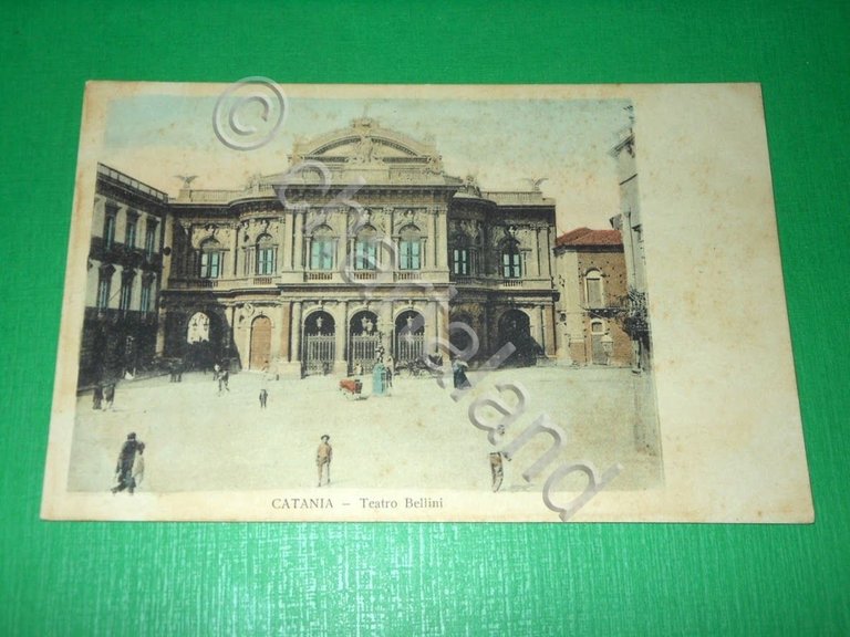 Cartolina Catania - Teatro Bellini 1910 ca