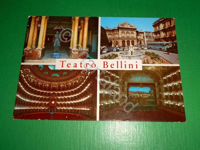 Cartolina Catania - Teatro Bellini 1974