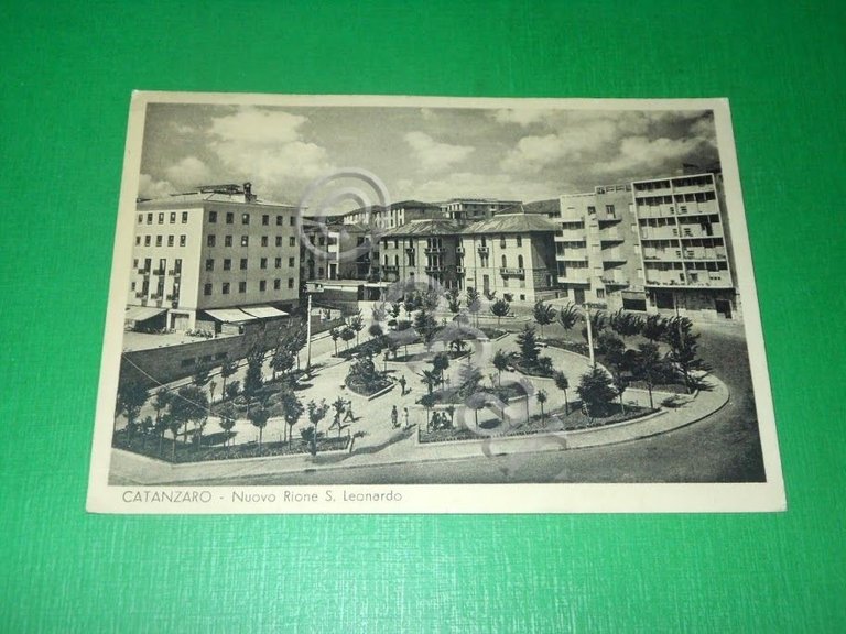 Cartolina Catanzaro - Nuovo Rione S. Leonardo 1954
