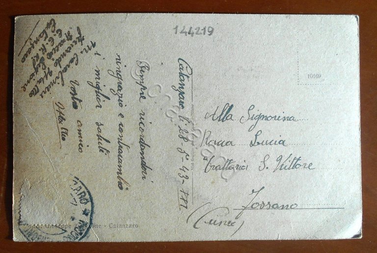 Cartolina Catanzaro - Panorama - 1943