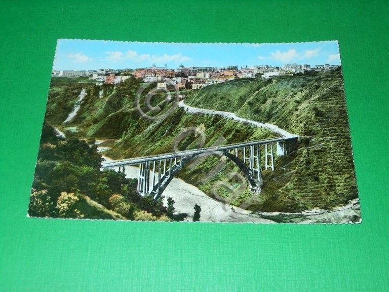 Cartolina Catanzaro - Panorama e Ponte di Silano 1963