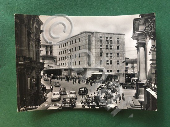 Cartolina Catanzaro - Piazza Prefettura - Palazzo Delle Poste - …