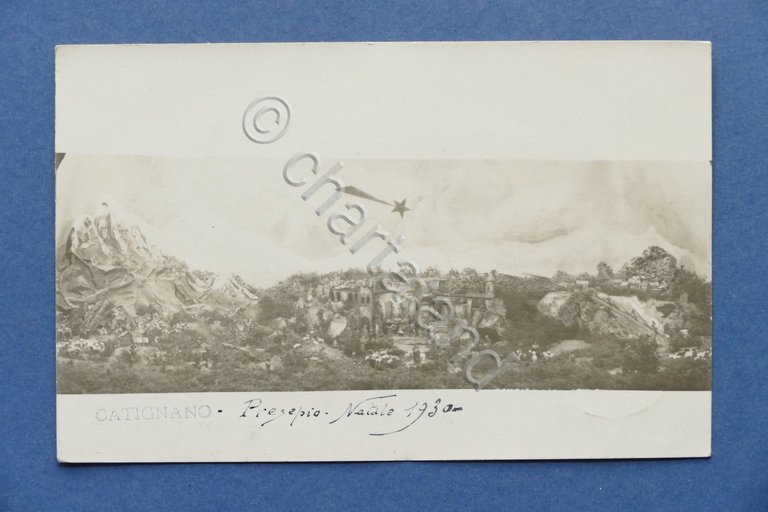 Cartolina Catignano - Presepe Natale 1930