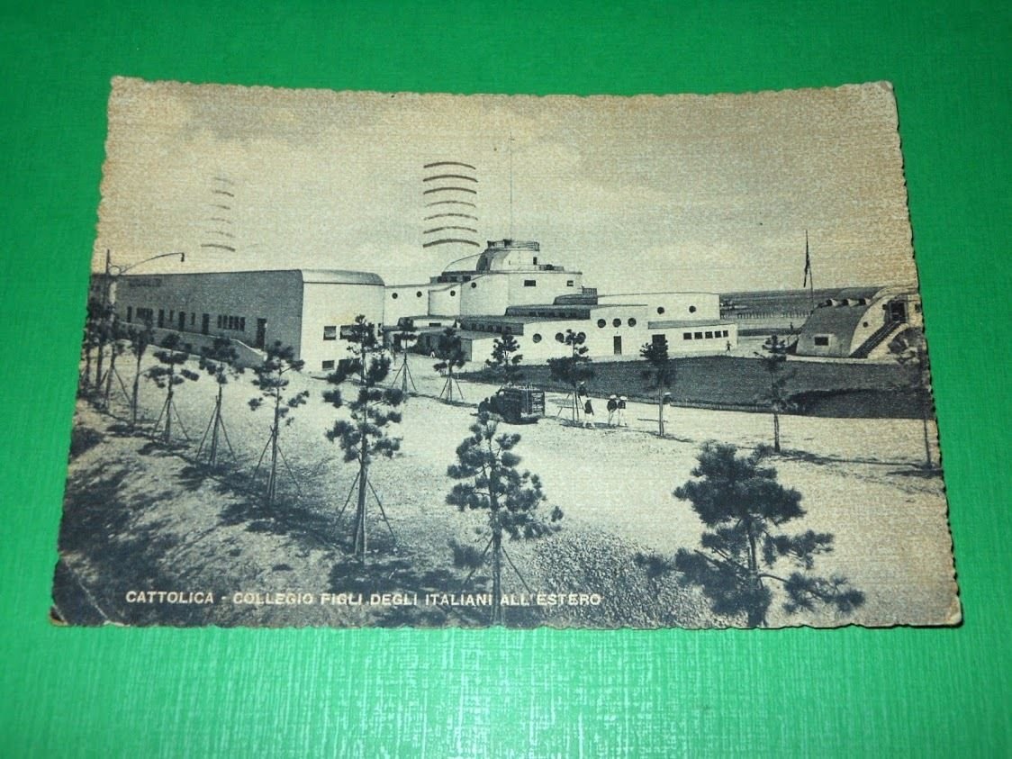 Cartolina Cattolica - Collegio Figli degli Italiani all' Estero 1949
