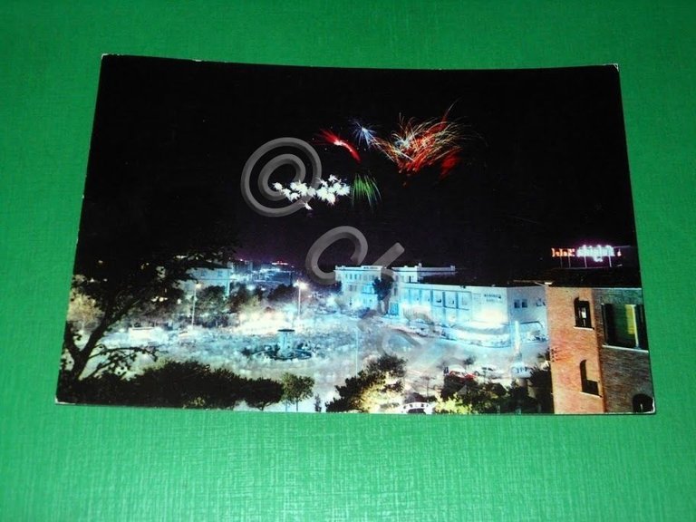 Cartolina Cattolica - Fuochi d'artificio 1967.