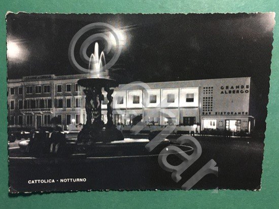 Cartolina Cattolica - Notturno - 1949