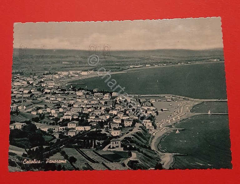Cartolina Cattolica - Panorama - 1954